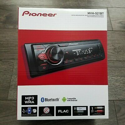 PIONEER Bluetooth Car Stereo Receiver AMFM Radio Audio System Single DIN Dash