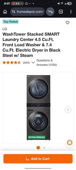 LG Tower Electric Washer Dryer