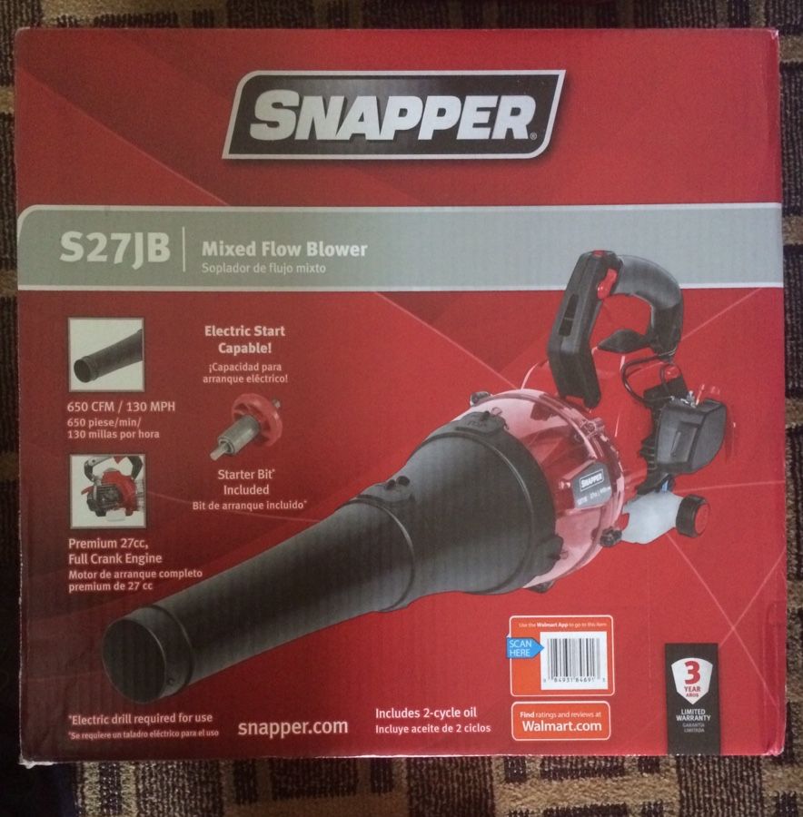 Snapper S27JB mixed flow blower
