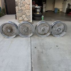 Set of 20”s wire wheels 
