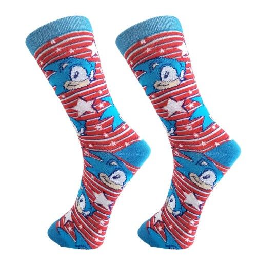 New Sonic the Hedgehog  Novelty  Crew socks