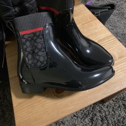 Coach Rain Boots Size 8