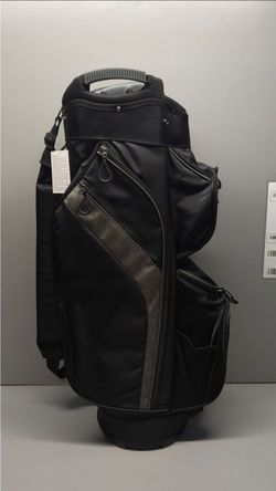 Black Golf Bag with Multiple Pockets