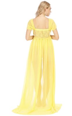 white christmas dresses Mustard Yellow Maternity Gown for Photo Shoot and Baby Showers -Sunflower Maternity Dress L