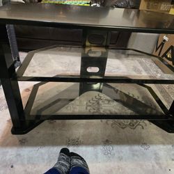 Glass and Wood TV stand