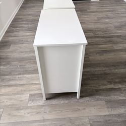 White Dressers With Black Knobs (HEMNES)