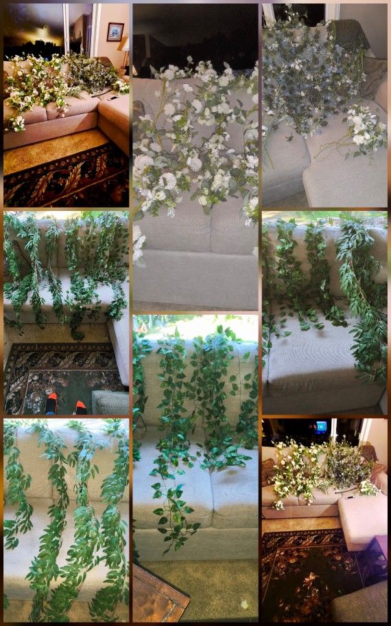 Synthetic Flowers For Wedding Arch.