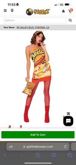 Hot Cheetos Costume Size Large