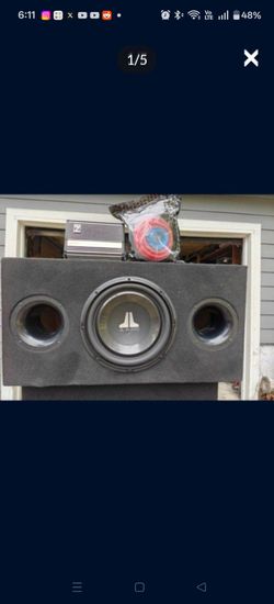JL audio 12" sub complete bass package with amp and wiring kit