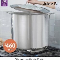 Princess House Olla Con Parrilla De 60 Qts Nueva En Su Caja 