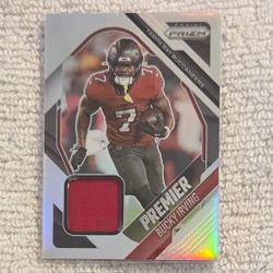 2025 PANINI PRIZM #PJY-BIG BUCKY IRVING PREMIER JERSEY RELIC NFL FOOTBALL CARD
