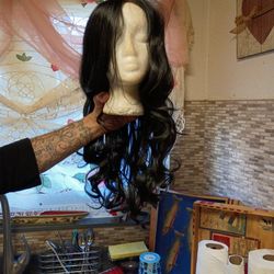 Long Black Wigs