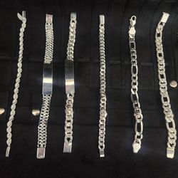 .925 solid silver  chain bracelets 