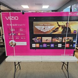 VIZIO 75 INCH QUANTUM PRO TOP RATED QLED TV'S FULL ARRAY 120HZ HDMI 2.1 IN STOCK W/WARRANTY - PAYMENT PLANS