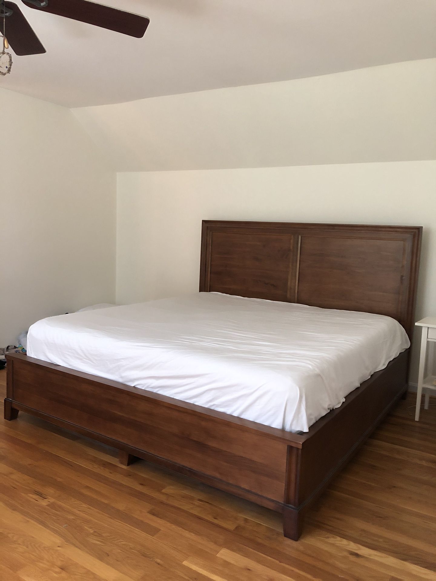 King size maple bed frame - solid wood