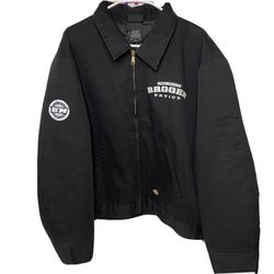 Paul Yaffe Jacket Bagger Nation Dickies Mens 2XL Eisenhower Black Button Up 
