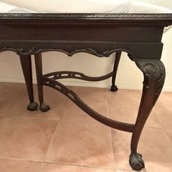 Antique Chippendale style carved mahogany dining table , exceptional price .