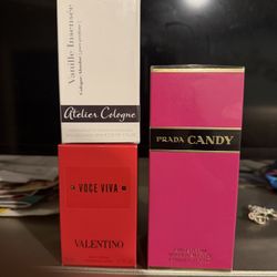 Prada Candy-Valentino- Atelier Cologne 