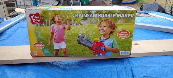 NEW Chainsaw Bubble Maker Toy.