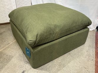 NEW! JOYBIRD Bryant Ottoman in Royale Sage