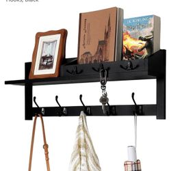 Wall Shelf Coat Hanger/Rack for Entryway