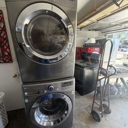 Set Lavadora Secadora Gas LG