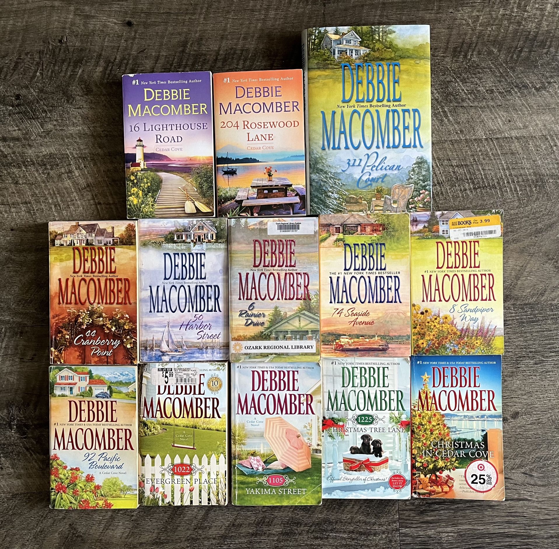 COMPLETE SET (1-14) OF CEDAR COVE NOVELS by DEBBIE MACOMBER