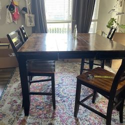 Dining Table With Hidden Leaf