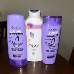 Shampoo + Conditioner + body Wash 
