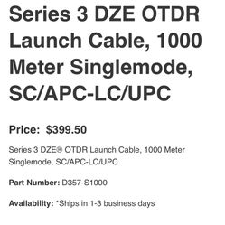 DZe launch receive cable D3