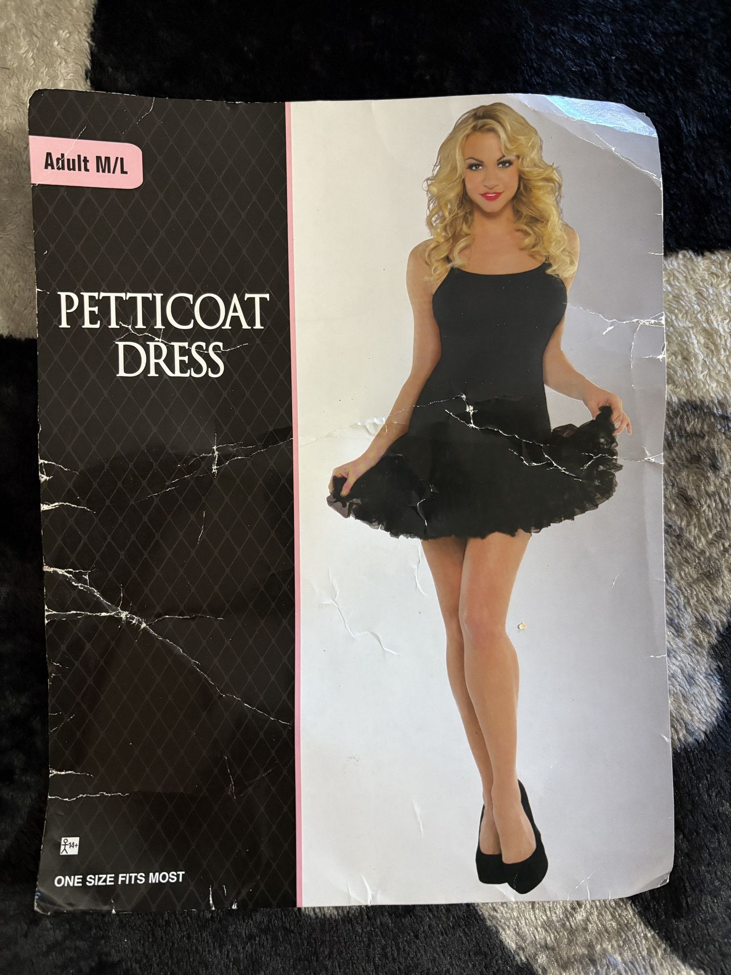 Halloween Petticoat Dress , Angel Wings And Halo