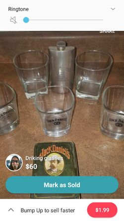 Jack Daniels glasses and cards