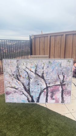 Large Abstract Landscape Canvas Wall Art - 60"x40" - $120 OBO