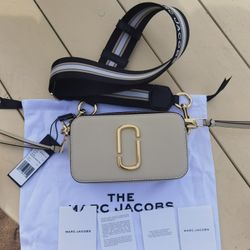 Marc Jacobs The Snapshot Crossbody Bag Cloud White Multi