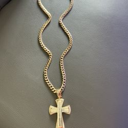 14k Gold Solid Cuban Chain