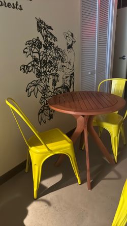 tables and chairs