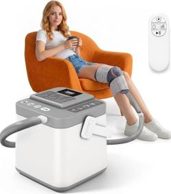 Cold Therapy Machine, Silent Brushless Pump Knee Ice Machine with Cryotherapy System, Ice Therapy Machine for Knee, Shoulder, Ankle, Leg and Hip