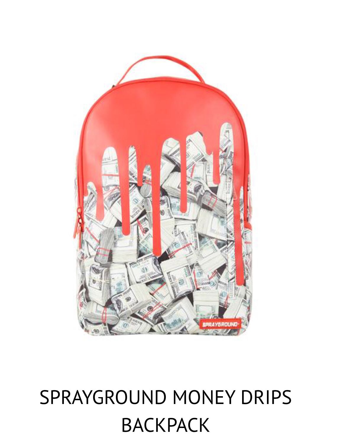 Sprayground backpack money drips Red for Sale in Rockville Centre