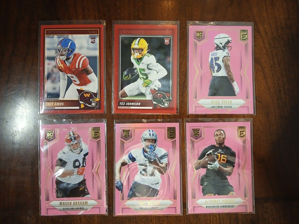 Football Rookies Paralllels Bases 