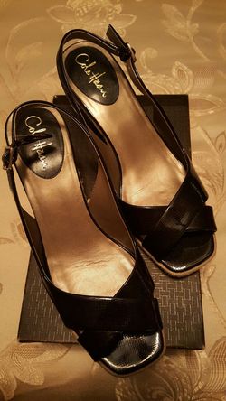 COLE HAAN LIKE NEW BLACK PATENT WEDGES