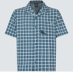 Oakley Blue Black Plaid GOLF RDTC Buttondown XXL