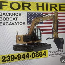Backhoe And Excavator Work