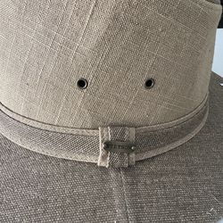 Stetson Safari Outback Straw Fedora Hat
