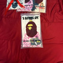 Burberry & Cherry Blossom Bape Shirts