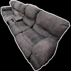 HD Designs Metropolitan Sectional Couch With Recliners