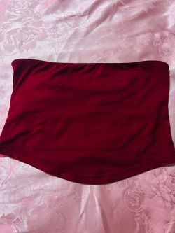 Red Bandeau Tube Top