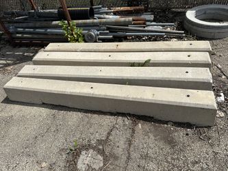Semi Truck Concrete Parking Curbs