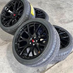 20” Hellcat Gloss Black New Tires New Wheels