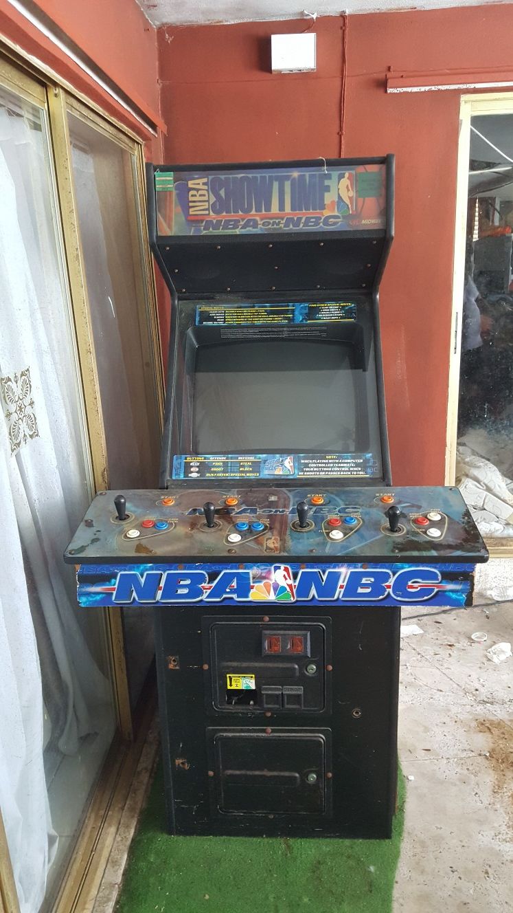 NBA SHOWTIME ...NBA ON NBC ARCADE GAME