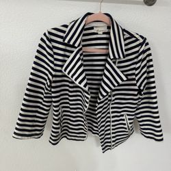 Blue And White Stripped Blazer! 